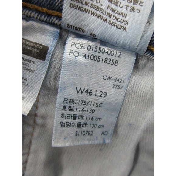 Levis 550 Jeans 46X29 Relaxed Tapered Red Tab Denim Stretch Pants NEW - Picture 13 of 14